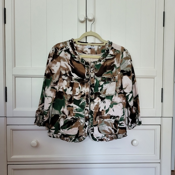 Luciano Dante jungle pattern blazer, size M, NWT - Picture 2 of 8